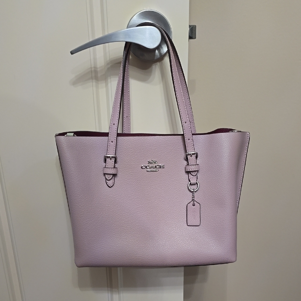 Coach Light Pink Leather Tote